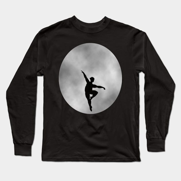 Plus size ballerina full moon Long Sleeve T-Shirt by Kyttsy Krafts